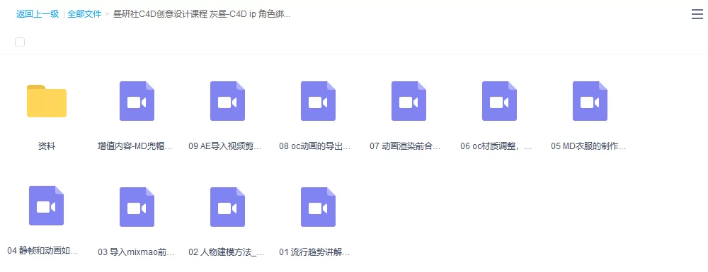 昼研社C4D创意设计课程－ ip角色绑定