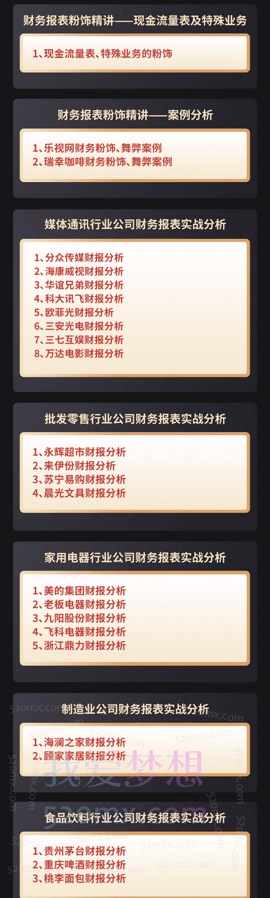 安越咨询-财务报表分析与实战训练营
