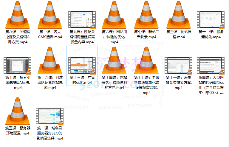 冯耀宗seo培训课程（视频下载）价值8000元
