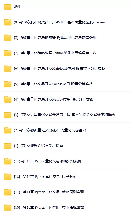 Python量化交易策划开发-金融高薪领域