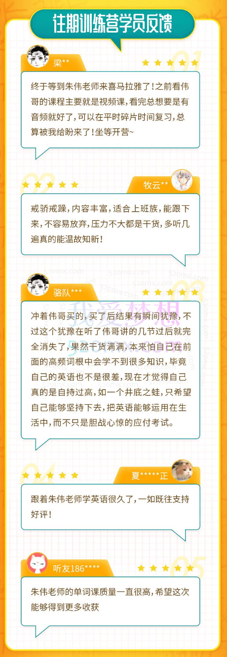 朱伟:21天英语单词速记营(2000词)