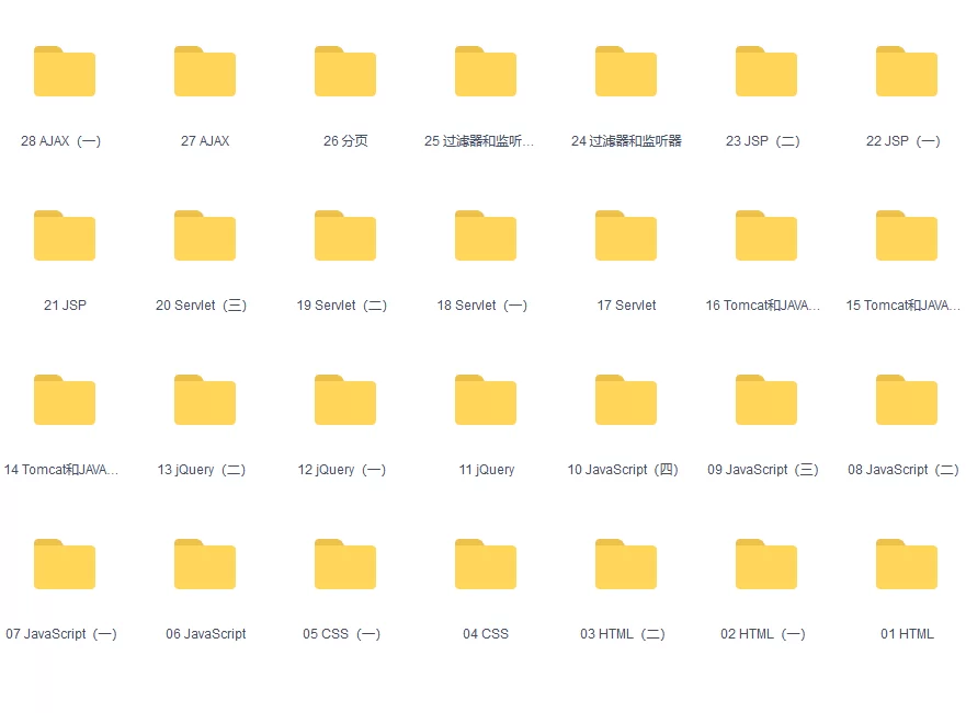 马士兵前端精讲JavaWEB,从小白入门到就业突破年薪30W