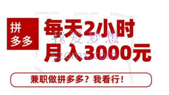 搜外网拼多多兼职课程