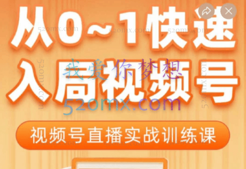 陈厂长-从0~1快速入局视频号