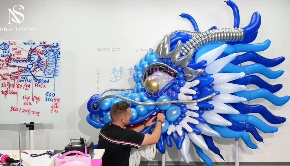 中国龙气球制作,中国龙模型制作全流程指导