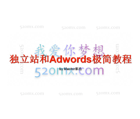 Master蔡浩:独立站和Adwords极简教程