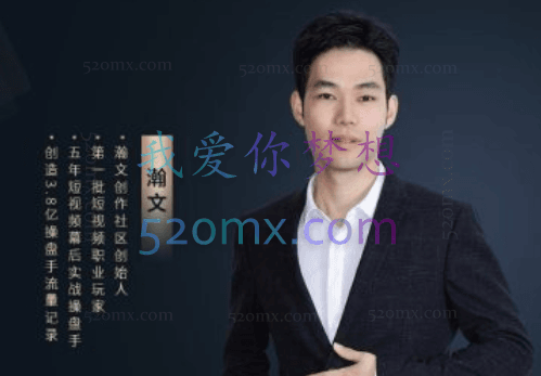 瀚文1个人1门课学会做1个热门的短视频号