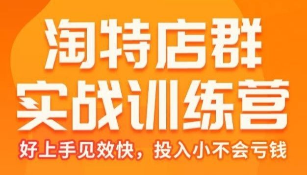 第二期淘宝店群训练营课程
