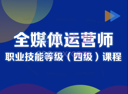 新视听学院:全媒体运营师视频教程(红本证书)