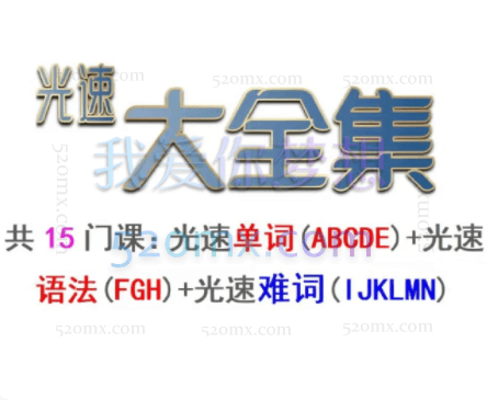 光速英语：12000词+语法 [15合1一步到位！]A到H