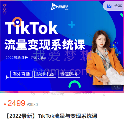 【2022最新】TikTok流量与变现系统课