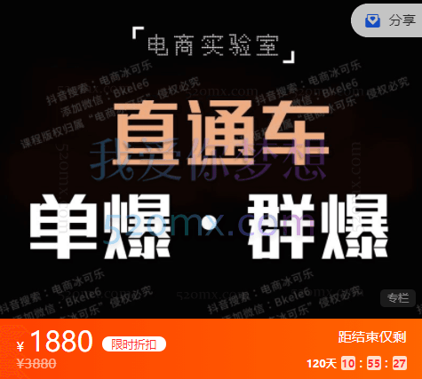电商实验室《直通车·单爆·群爆》