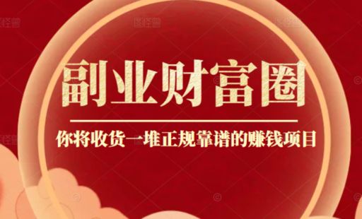 阿拉丁副业财富圈,你将收货一堆正规靠谱的赚钱项目