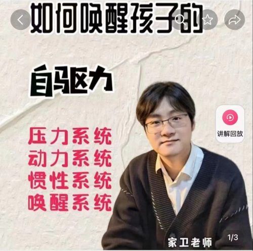 家卫老师-如何唤醒孩子的自驱力