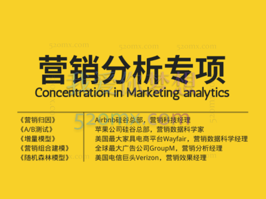 “营销分析”专项系列课程