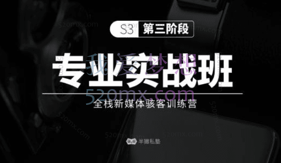 半撇私塾：专业实战班