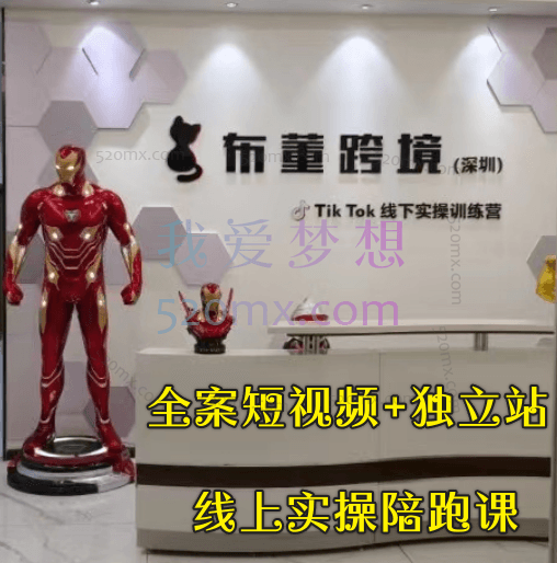布董跨境Tiktok全案短视频+独立站,线上实操陪跑课