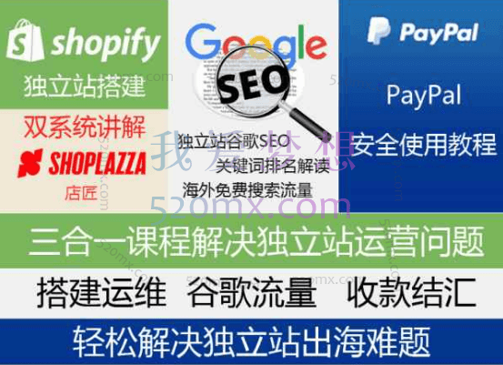 2024跨境小哥独立站搭建和流量优化,涵盖:Shopify、Google SEO优化、Google Ads广告投放