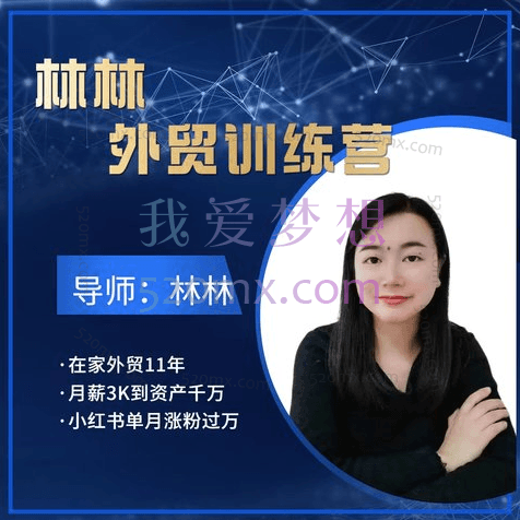 林林外贸陪跑营第五、八期、九期、十期、十一期,月薪3k到资产千万