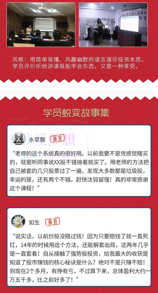 股市女侠15年经验总结：超实用强势股交易系统，买在牛股起涨点