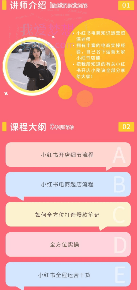 【知知】小红书电商实操课一对一