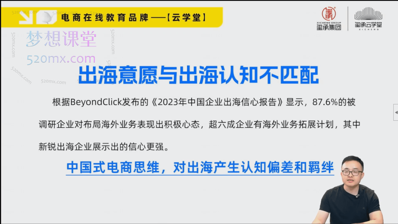 玺承云课堂【老板必听】跨境出海认知线上课