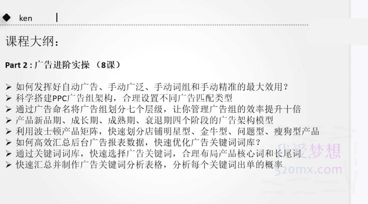 亚马逊PPC广告投放优化,透析广告核心逻辑,合理把握推广节奏;SP/SD/SB高效组合打法,关键词首页产品霸屏