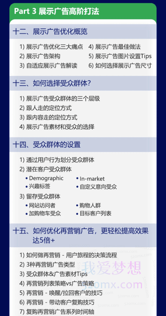 谷歌广告高阶打法与优化,凝结行业精华带你抓住流量红利最大化ROI