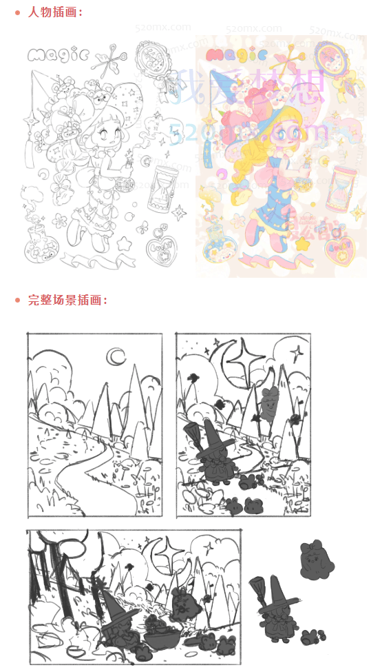 夏幺官儿商业儿插系统ipad插画课第10期