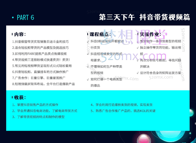 美迪电商：抖音短视频运营班-24年07月12日（双师）