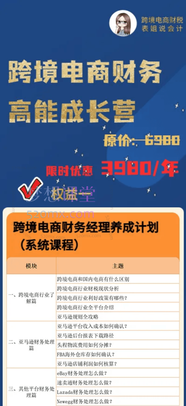 多米跨境财税:跨境电商财务经理养成计划(社群陪伴成长营)