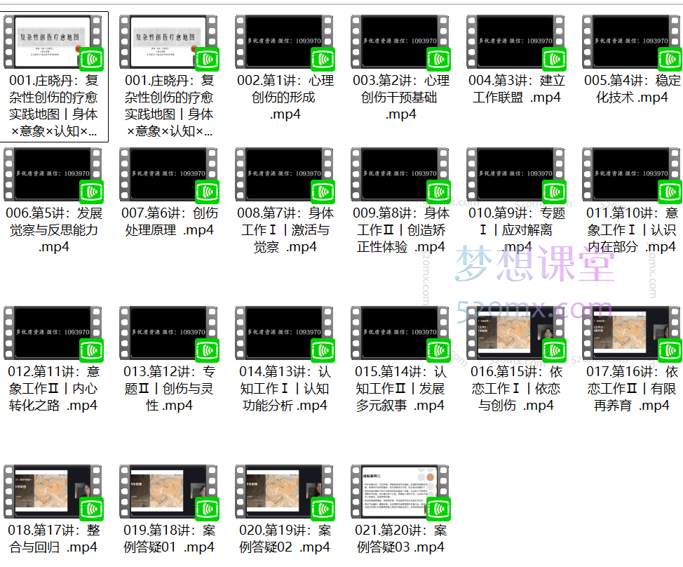 庄晓丹清流：复杂性创伤的多元疗愈之道20讲丨身体×意象×认知×依恋×灵性的整合疗愈