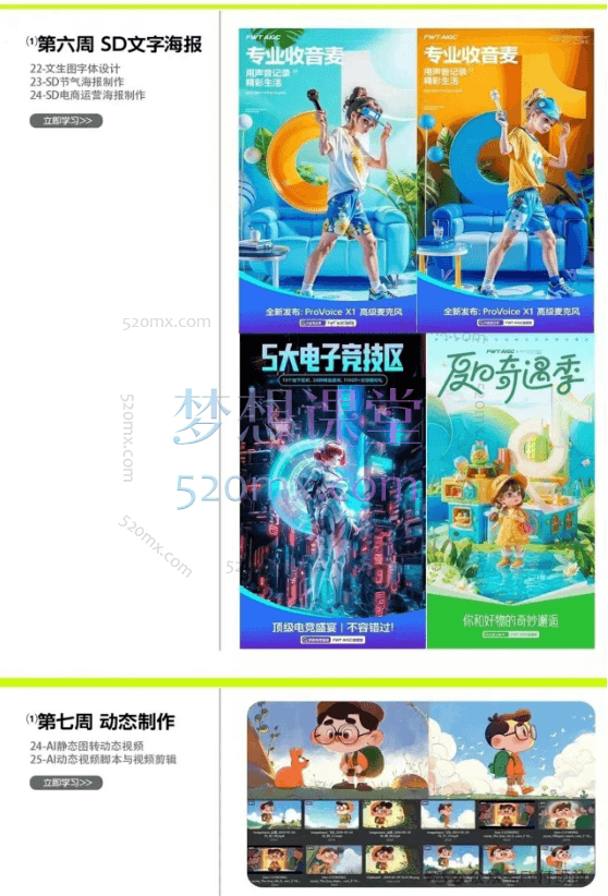 2024AIGC商业实战MJ+SD,从0基础到进阶深度学习