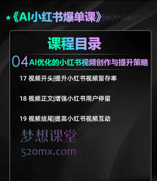 永希电商俱乐部：AI小红书运营从运营到大师