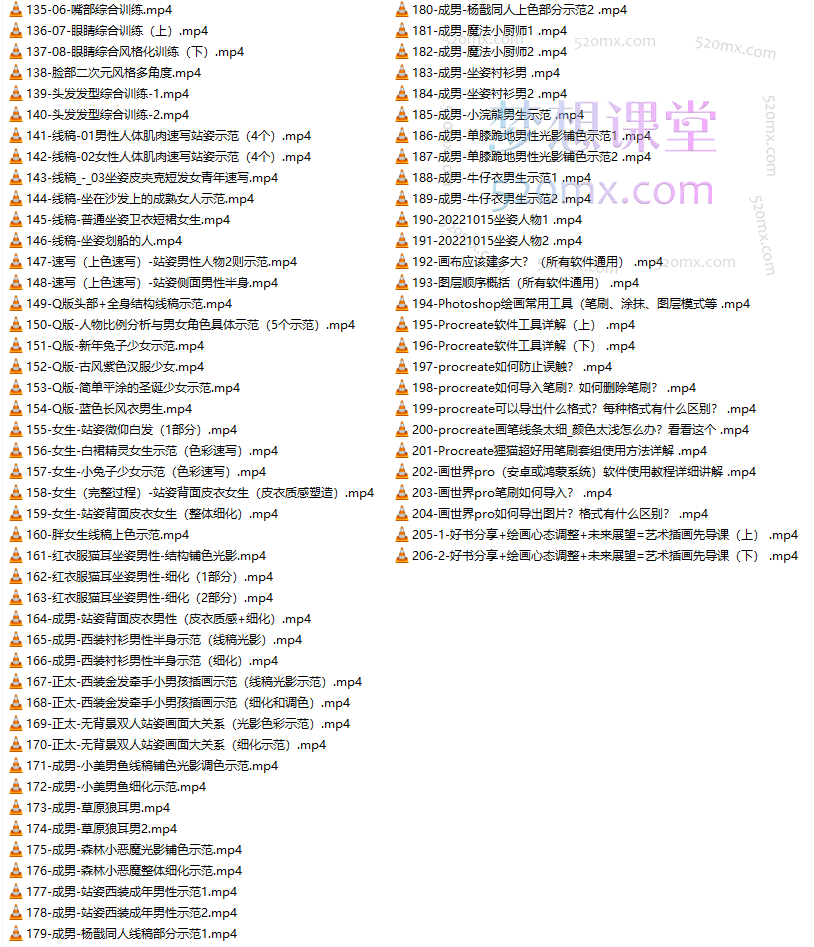 狸猫零基础人物插画系统课入门到进阶日韩半厚涂