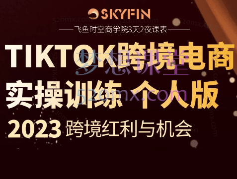 飞鱼时空商学院TikTok达人实战课