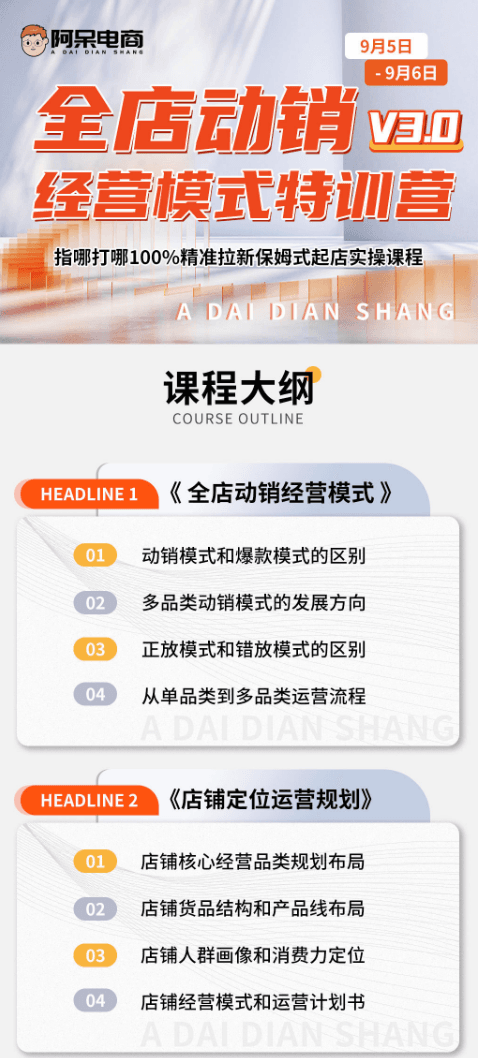 阿呆电商全店动销经营模式特训营