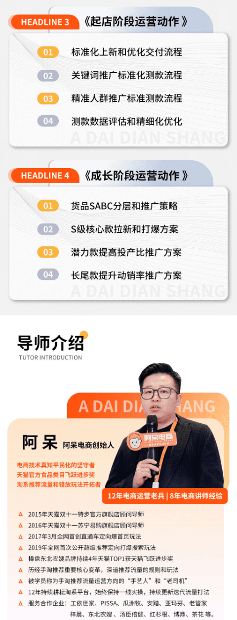阿呆电商全店动销经营模式特训营