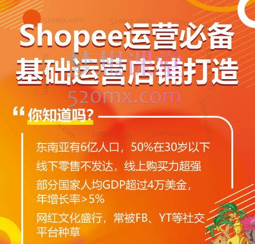 Shopee从0-1全方位入门,从站点分析、选品、产品上架、平台规则几个方面全方位、多层次的教你从0-1运营店铺