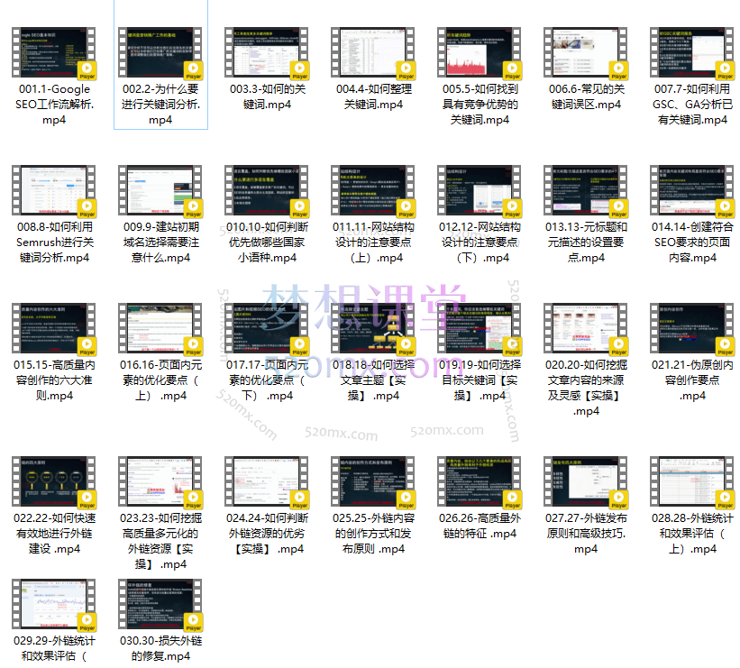谷歌SEO从入门到精通，30讲带你打造排名第1网站
