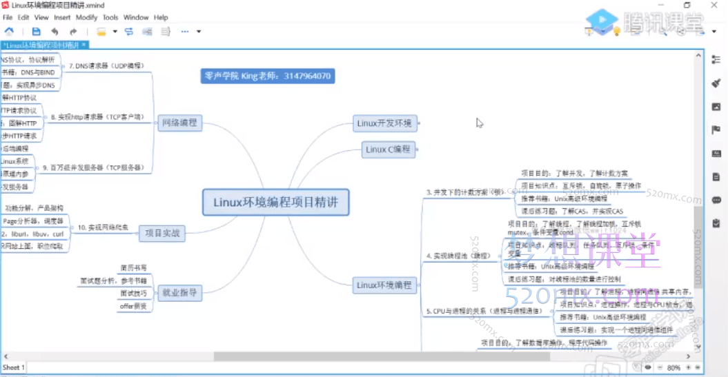 零声学院C/C++企业级项目实战班(浏览器/即时通讯/网盘/安全卫士/播放器)