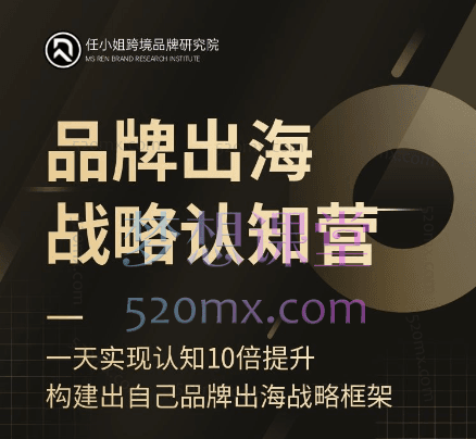 任小姐出海战略咨询品牌出海战略认知营,从零开始打造出海品牌精准地找到你的目标用户