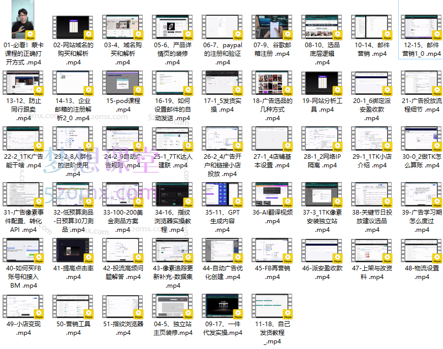 蒙卡跨境电商独立站训练营,从建站到营销的全方位课程