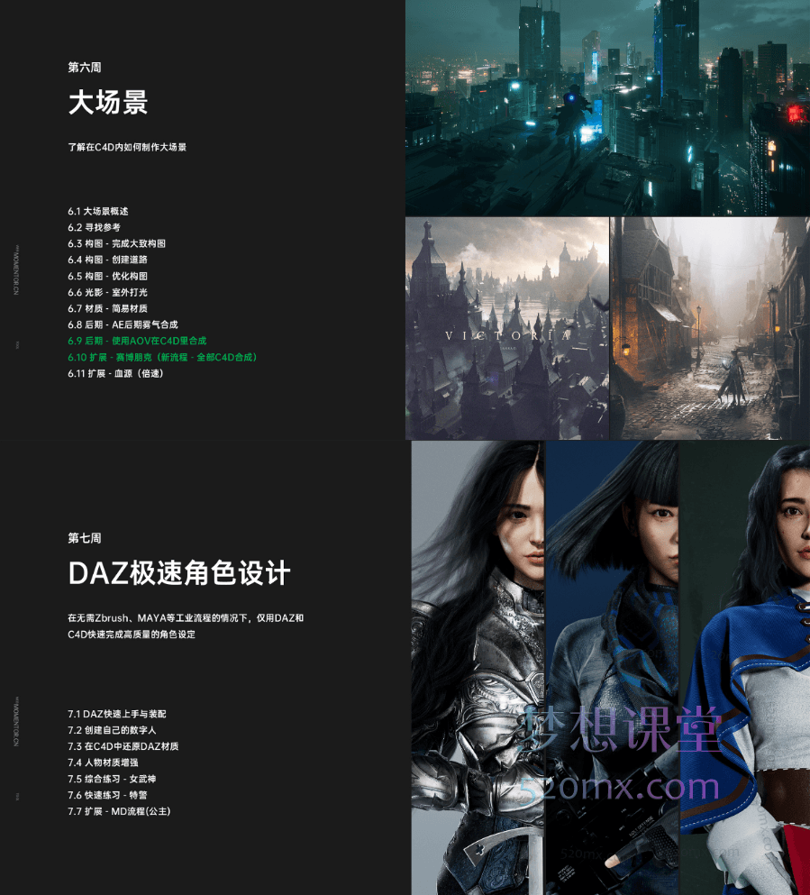 曾潇霖(Zaoeyo)C4D高级影像2-6期(含资料素材笔记)价值2780元
