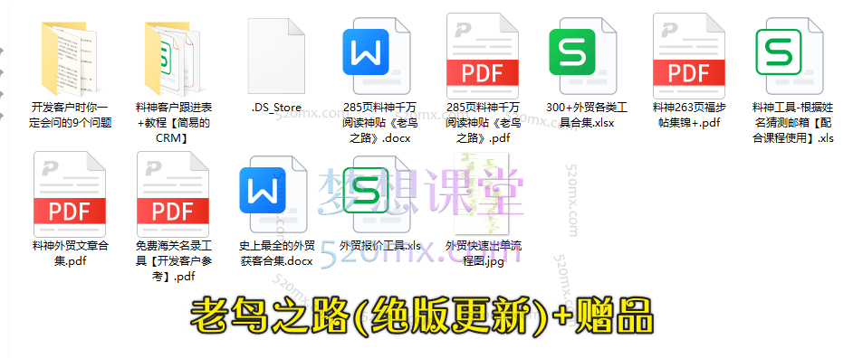 外贸老鸟之路绝版料神经典书，外贸业务员成长老鸟之路新人小白入行学习资料PDF文档