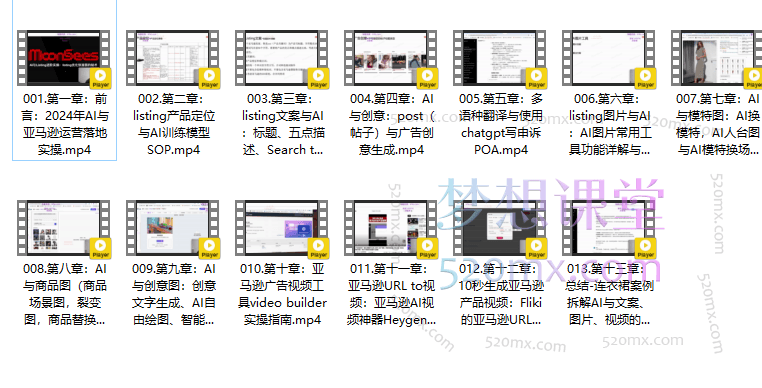 Moonsees的AI与亚马逊文案&amp;图片&amp;视频：运营快准狠的秘技