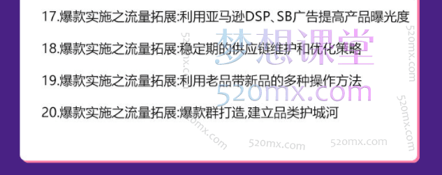 moonsees亚马逊爆款打造高阶课程