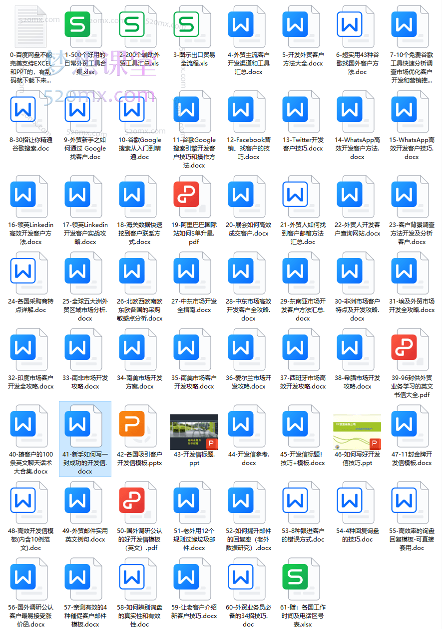 2024外贸资料，0基础也可以无师自通开发海外客户