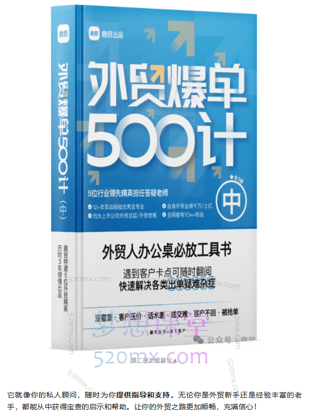鼎贸外贸爆单500计（上中下册全套）