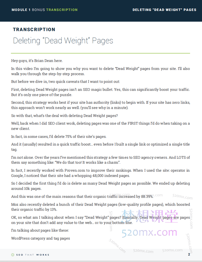 Brian Dean-SEO Works 3.0谷歌seo优化课程